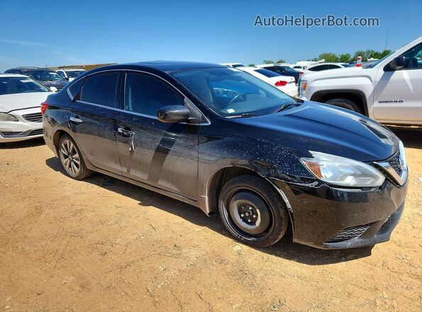 3N1AB7AP6KY219009 2019 NISSAN SENTRA Black Front right