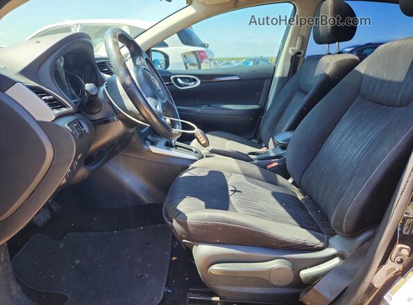 3N1AB7AP6KY219009 2019 NISSAN SENTRA Black Front interior view