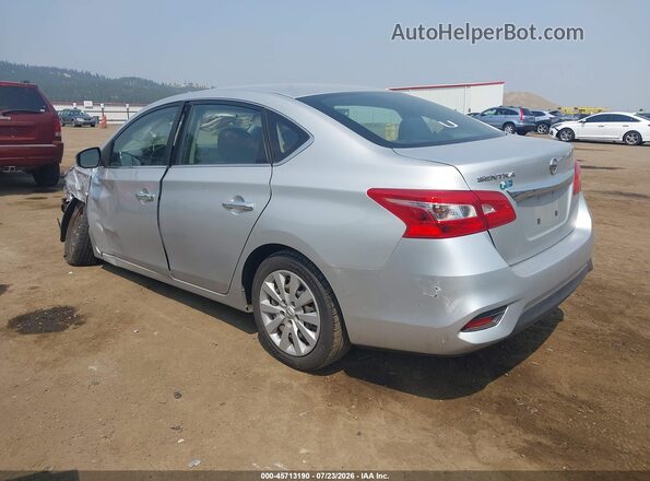 3N1AB7AP6KY227059 2019 NISSAN SENTRA Silver Tył lewy