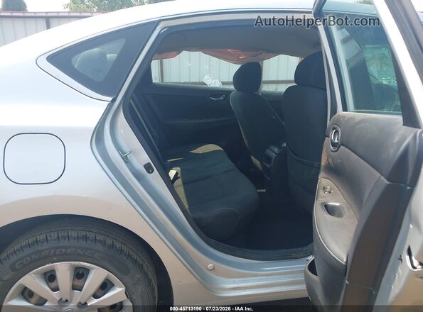 3N1AB7AP6KY227059 2019 NISSAN SENTRA Silver Widok naklejki z numerem VIN