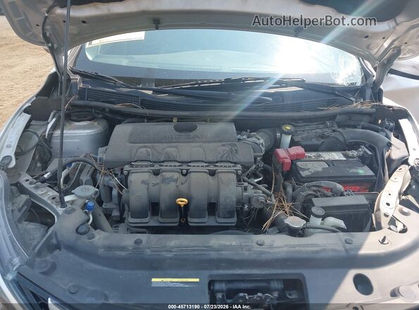 3N1AB7AP6KY227059 2019 NISSAN SENTRA Silver Widok z tyłu