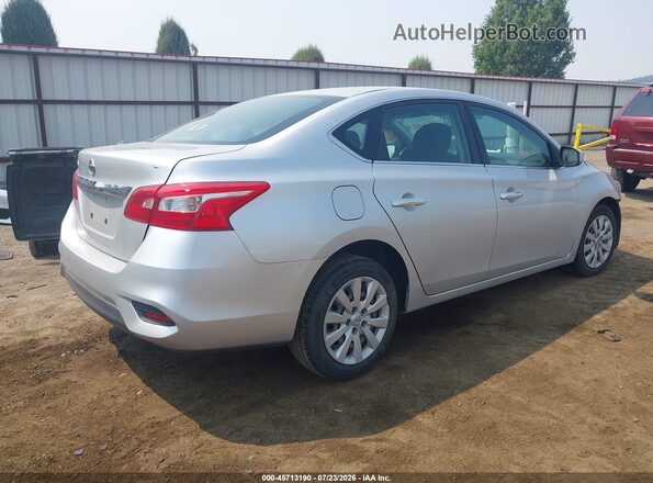3N1AB7AP6KY227059 2019 NISSAN SENTRA Silver Tył prawy
