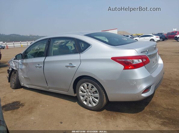 3N1AB7AP6KY227059 2019 NISSAN SENTRA Silver Widok wnętrza 360 stopni