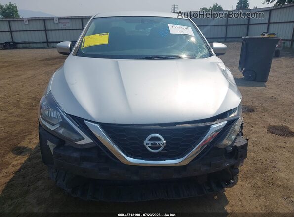 3N1AB7AP6KY227059 2019 NISSAN SENTRA Silver Widok zestawu wskaźników