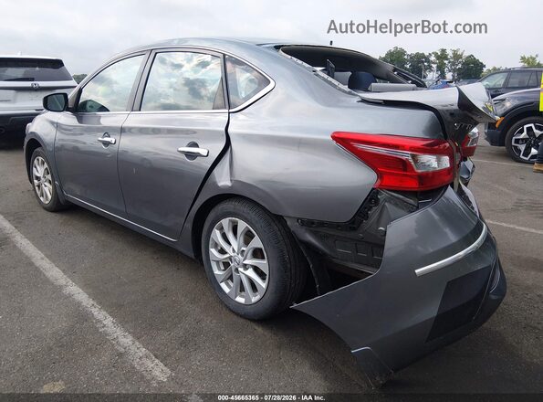 3N1AB7AP6KY237834 2019 NISSAN SENTRA Gray Rear left