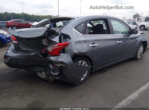 3N1AB7AP6KY237834 2019 NISSAN SENTRA Gray Rear right