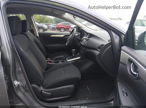 3N1AB7AP6KY237834 2019 NISSAN SENTRA Gray Front interior view