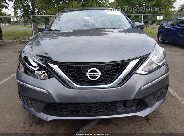 3N1AB7AP6KY237834 2019 NISSAN SENTRA Gray Instrument cluster view