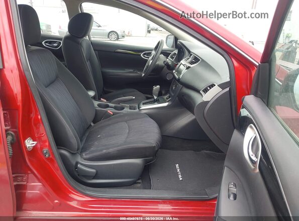 3N1AB7AP6KY237879 2019 NISSAN SENTRA Red წინა სალონის ხედი