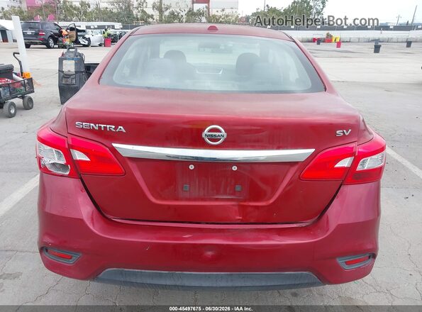 3N1AB7AP6KY237879 2019 NISSAN SENTRA Red 