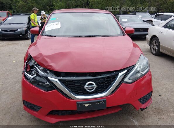 3N1AB7AP6KY237963 2019 NISSAN SENTRA Red Вид щитка приладів