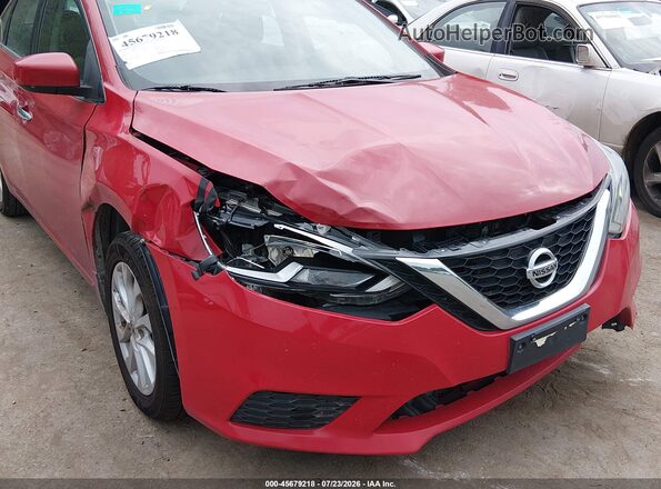 3N1AB7AP6KY237963 2019 NISSAN SENTRA Red Вид спереду