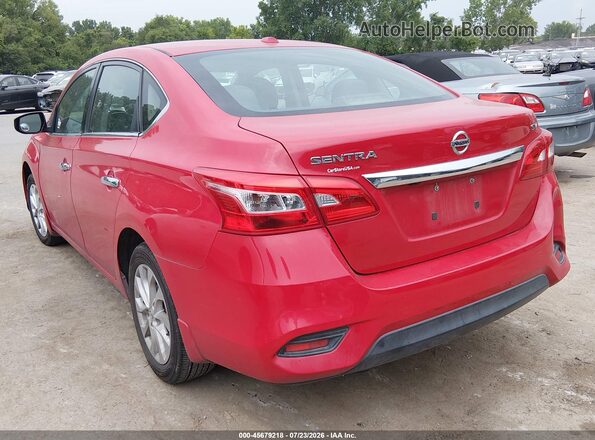 3N1AB7AP6KY237963 2019 NISSAN SENTRA Red Задня ліва чверть