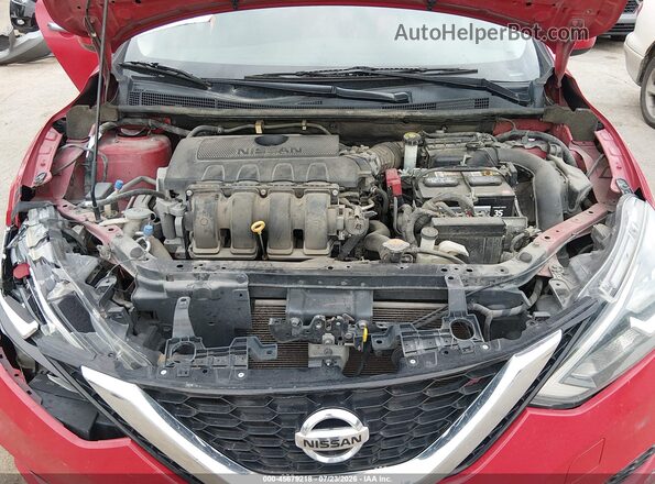 3N1AB7AP6KY237963 2019 NISSAN SENTRA Red Вид ззаду