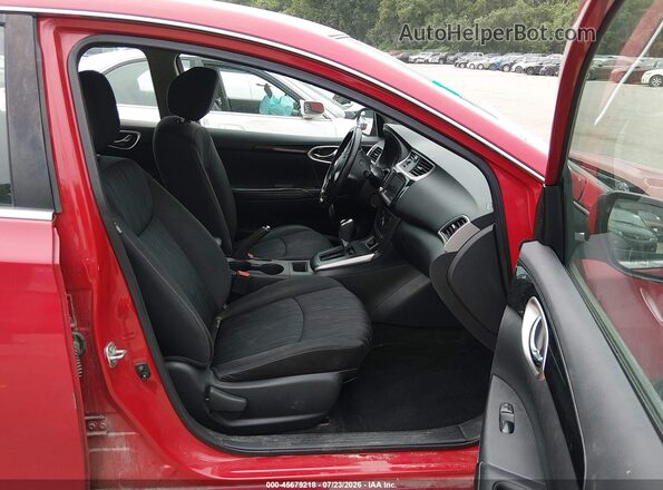 3N1AB7AP6KY237963 2019 NISSAN SENTRA Red Вид салону спереду