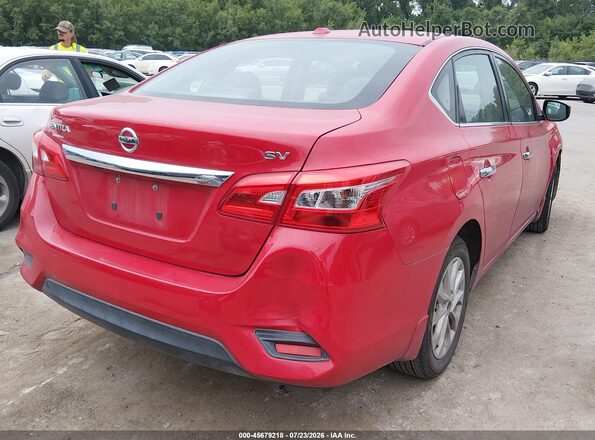 3N1AB7AP6KY237963 2019 NISSAN SENTRA Red Задня права чверть