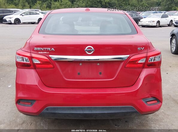 3N1AB7AP6KY237963 2019 NISSAN SENTRA Red 