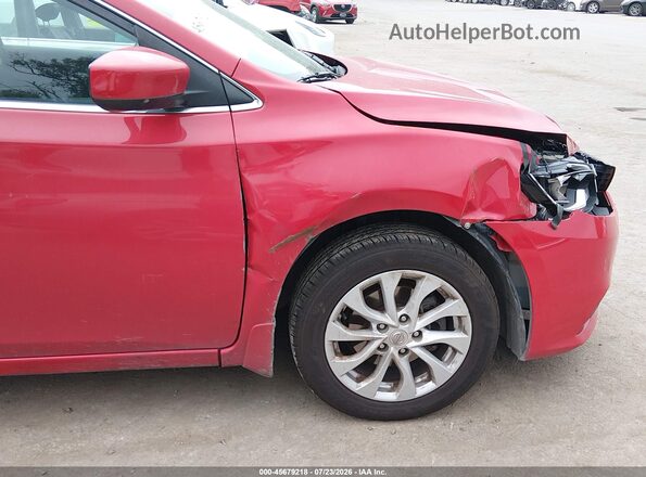 3N1AB7AP6KY237963 2019 NISSAN SENTRA Red 
