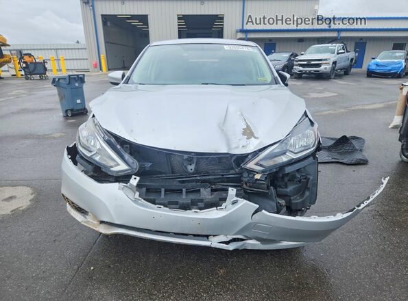 3N1AB7AP6KY238594 2019 NISSAN SENTRA Silver Դիմացի տեսք