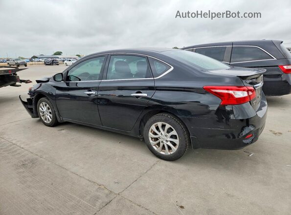 3N1AB7AP6KY251684 2019 NISSAN SENTRA Black Հետևի ձախ