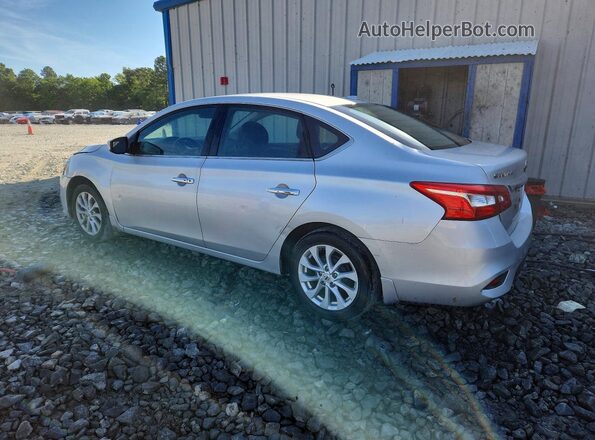 3N1AB7AP6KY252365 2019 NISSAN SENTRA Silver უკანა მარცხენა