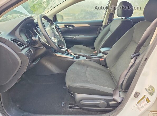 3N1AB7AP6KY265407 2019 NISSAN SENTRA White წინა სალონის ხედი
