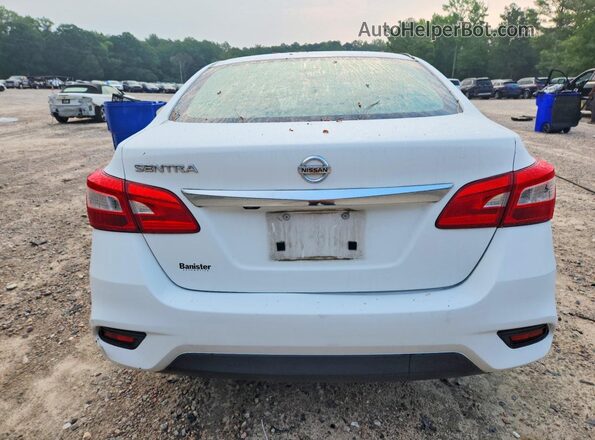 3N1AB7AP6KY265407 2019 NISSAN SENTRA White უკანა ხედი