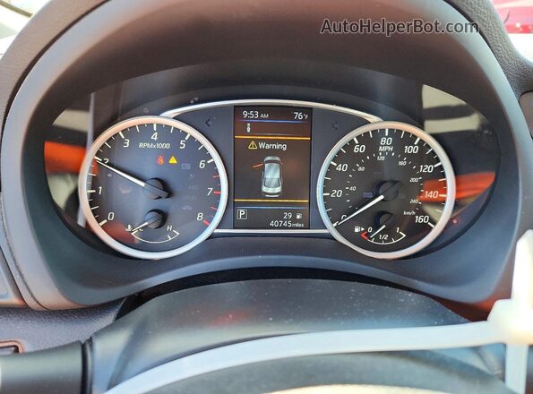 3N1AB7AP6KY266315 2019 NISSAN SENTRA White Սարքավորումների վահանակի տեսք
