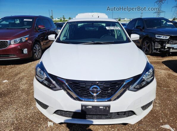 3N1AB7AP6KY266315 2019 NISSAN SENTRA White Դիմացի տեսք