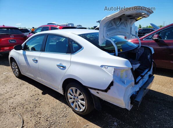 3N1AB7AP6KY266315 2019 NISSAN SENTRA White Հետևի ձախ
