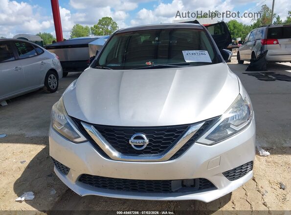 3N1AB7AP6KY266640 2019 NISSAN SENTRA Silver Սարքավորումների վահանակի տեսք
