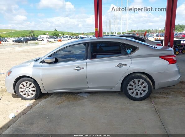 3N1AB7AP6KY266640 2019 NISSAN SENTRA Silver Սալոնի 360 աստիճան տեսք