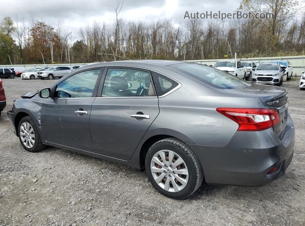 3N1AB7AP6KY290372 2019 NISSAN SENTRA Gray Tył lewy