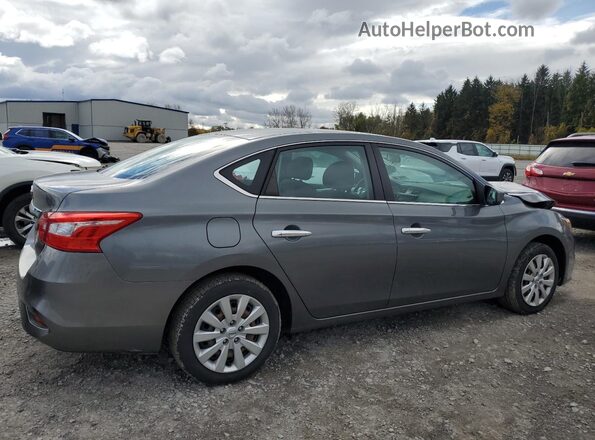 3N1AB7AP6KY290372 2019 NISSAN SENTRA Gray Tył prawy