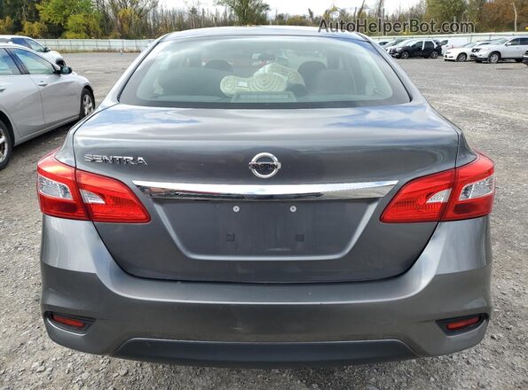 3N1AB7AP6KY290372 2019 NISSAN SENTRA Gray Widok z tyłu