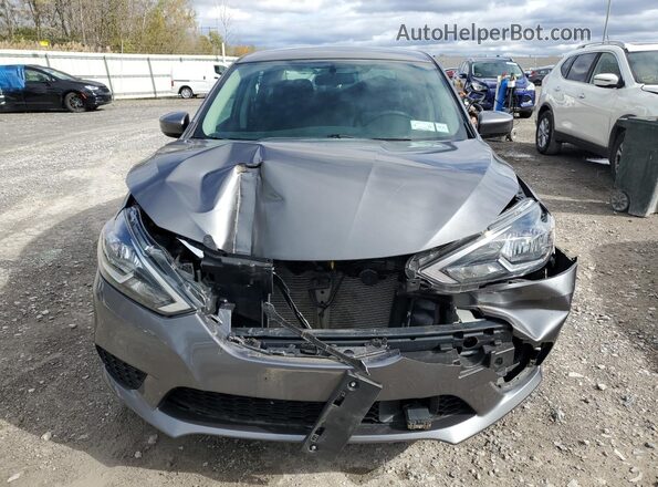 3N1AB7AP6KY290372 2019 NISSAN SENTRA Gray Widok z przodu
