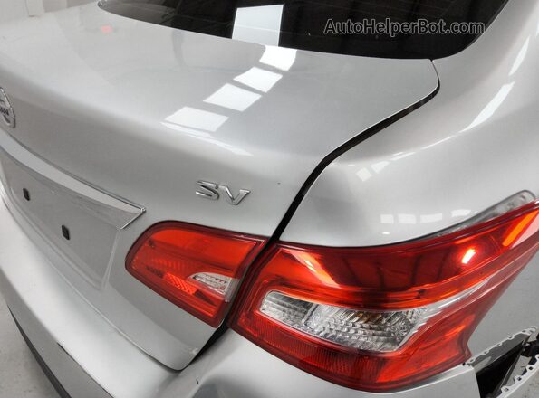 3N1AB7AP6KY295877 2019 NISSAN SENTRA Silver 