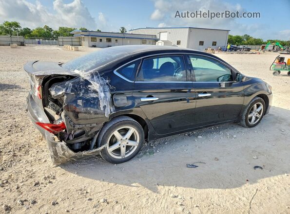 3N1AB7AP6KY298990 2019 NISSAN SENTRA Черный Задняя правая четверть