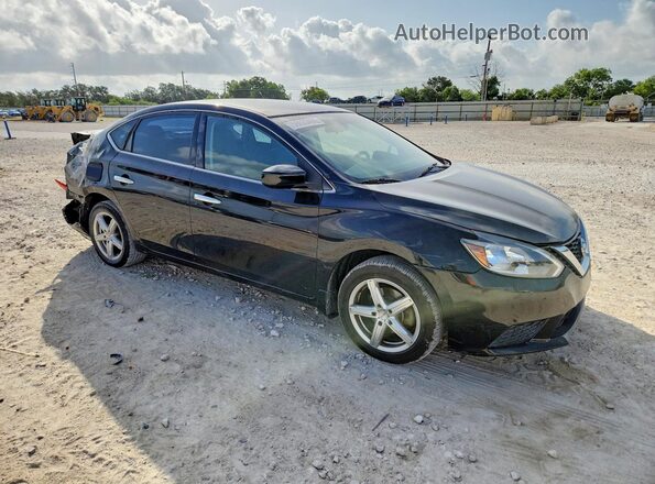 3N1AB7AP6KY298990 2019 NISSAN SENTRA Черный Передняя правая четверть