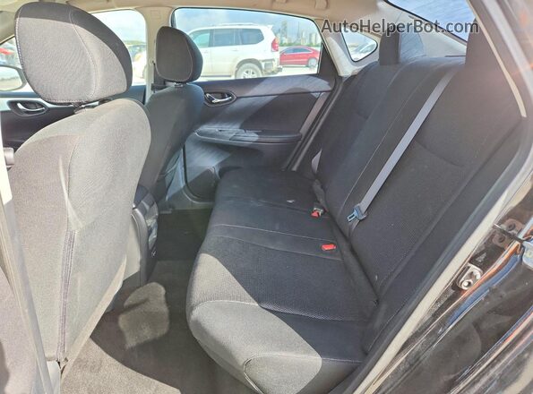 3N1AB7AP6KY298990 2019 NISSAN SENTRA Черный Вид задних сидений