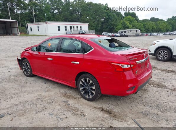 3N1AB7AP6KY305873 2019 NISSAN SENTRA Red უკანა მარცხენა