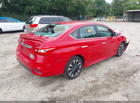 3N1AB7AP6KY305873 2019 NISSAN SENTRA Red უკანა მარჯვენა