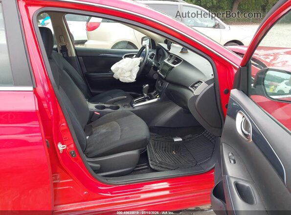 3N1AB7AP6KY305873 2019 NISSAN SENTRA Red წინა სალონის ხედი