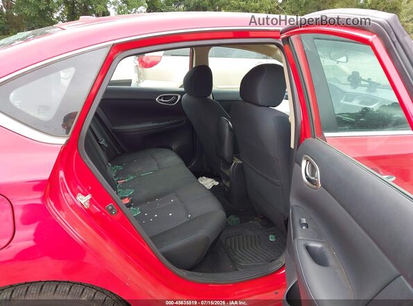3N1AB7AP6KY305873 2019 NISSAN SENTRA Red VIN კოდის სტიკერის ხედი