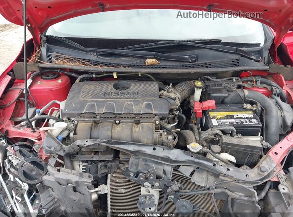 3N1AB7AP6KY305873 2019 NISSAN SENTRA Red უკანა ხედი