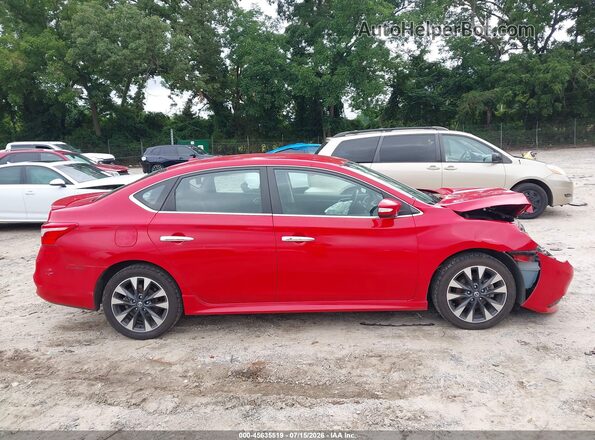 3N1AB7AP6KY305873 2019 NISSAN SENTRA Red უკანა სალონის ხედი