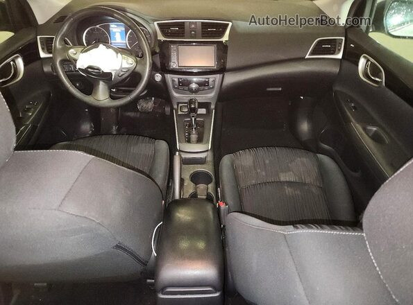 3N1AB7AP6KY325962 2019 NISSAN SENTRA Silver Dashboard view