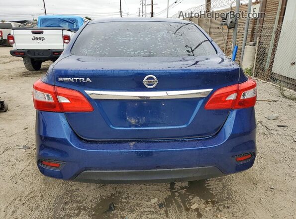 3N1AB7AP6KY331888 2019 NISSAN SENTRA Синий Вид сзади