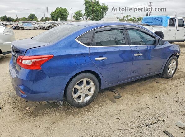 3N1AB7AP6KY331888 2019 NISSAN SENTRA Синий Задняя правая четверть