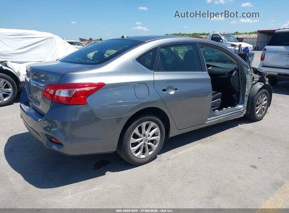 3N1AB7AP6KY341336 2019 NISSAN SENTRA Серый Задняя правая четверть